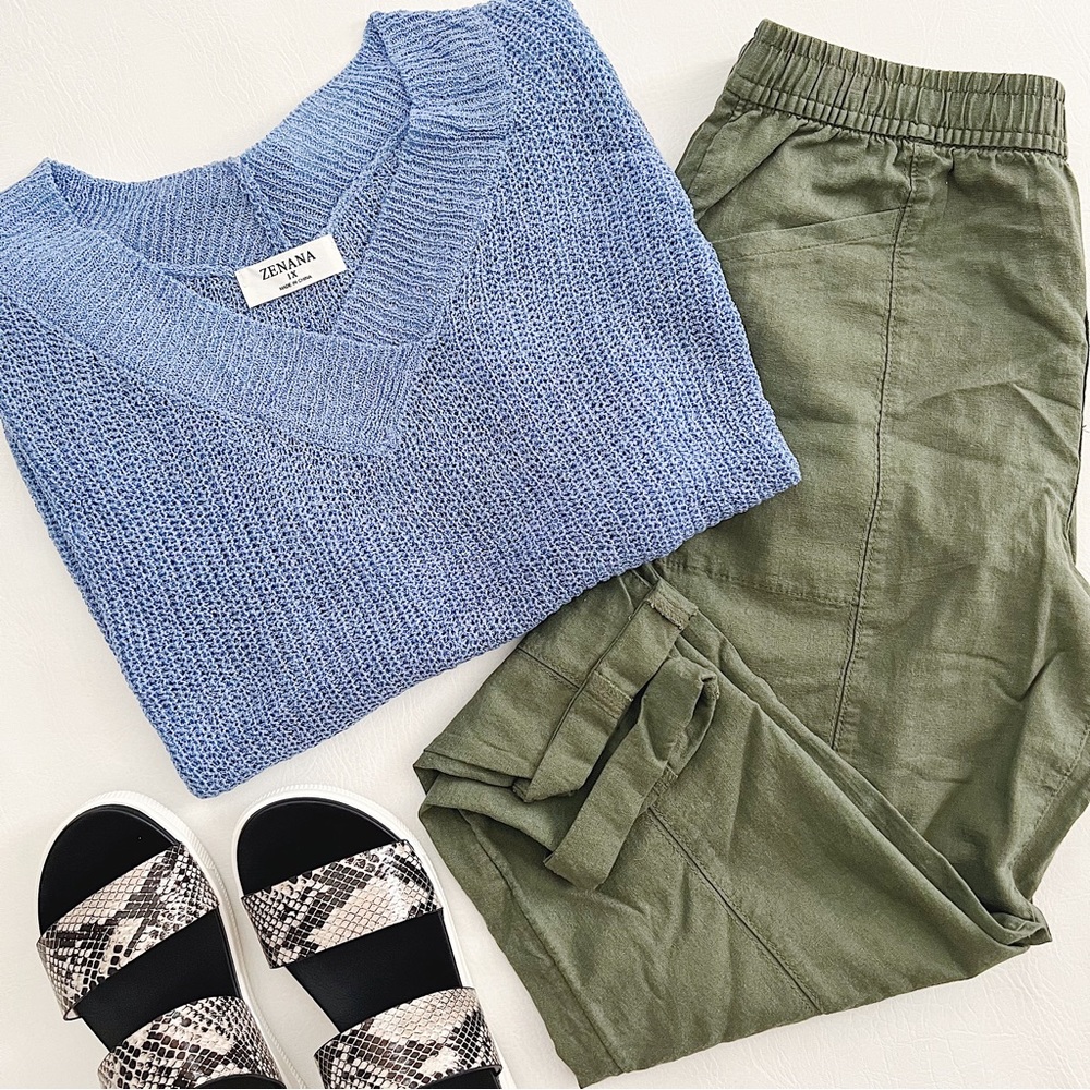 Plus Open Knit Top